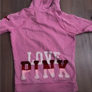 PINK Victoria's Secret zip up Hoodie in Bright Pink